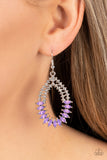 Paparazzi "Lucid Luster" Purple Earrings Paparazzi Jewelry