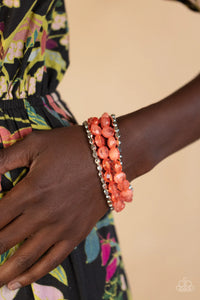 Paparazzi "Seaside Siesta" Orange Bracelet Paparazzi Jewelry