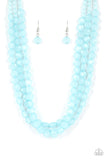 Paparazzi "Boundless Bliss" Blue Necklace & Earring Set Paparazzi Jewelry