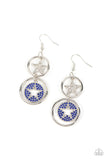 Paparazzi "Liberty and SPARKLE for All" Blue Earrings Paparazzi Jewelry