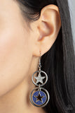 Paparazzi "Liberty and SPARKLE for All" Blue Earrings Paparazzi Jewelry