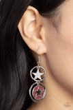 Paparazzi "Liberty and SPARKLE for All" Red Earrings Paparazzi Jewelry