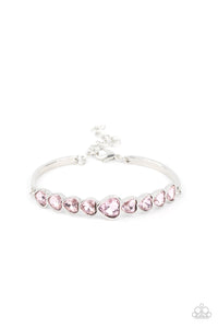 Paparazzi "Lusty Luster" Pink Bracelet Paparazzi Jewelry