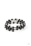 Paparazzi "Colorfully Coiled" Black Bracelet Paparazzi Jewelry