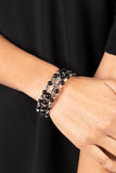 Paparazzi "Colorfully Coiled" Black Bracelet Paparazzi Jewelry