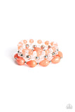 Paparazzi "Beachside Brunch" Orange Bracelet Paparazzi Jewelry