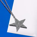 Paparazzi "Rock Star Sparkle" Black Necklace & Earring Set Paparazzi Jewelry