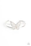Paparazzi "Butterfly Bella" White Bracelet Paparazzi Jewelry