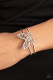 Paparazzi "Butterfly Bella" White Bracelet Paparazzi Jewelry