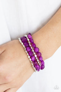 Paparazzi "Seaside Siesta" Purple Bracelet Paparazzi Jewelry