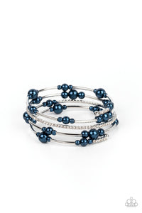 Paparazzi "Marina Masterpiece" Blue Bracelet Paparazzi Jewelry