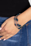 Paparazzi "Marina Masterpiece" Blue Bracelet Paparazzi Jewelry