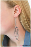 Paparazzi "Caught In A Whirlwind" Silver Bar Curved Earrings Paparazzi Jewelry