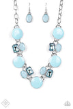 Paparazzi "Dreaming in MULTICOLOR" FASHION FIX Blue Necklace & Earring Set Paparazzi Jewelry