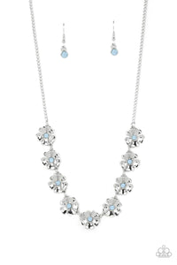 Paparazzi "Petunia Palace" Blue Necklace & Earring Set Paparazzi Jewelry