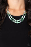 Paparazzi "Vera-CRUZIN" Green Necklace & Earring Set Paparazzi Jewelry
