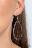 Paparazzi "Black Tie Optional" Blue Earrings Paparazzi Jewelry