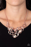 Paparazzi "Warp Speed" Copper Necklace & Earring Set Paparazzi Jewelry