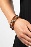 Paparazzi "Prismatic Perceptions" Brown Bracelet Paparazzi Jewelry