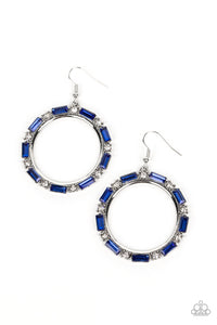 Paparazzi "Gritty Glow" Blue Earrings Paparazzi Jewelry