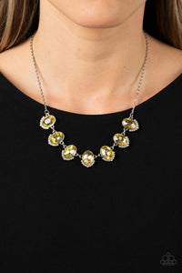 Paparazzi "Unleash Your Sparkle" Yellow Necklace & Earring Set Paparazzi Jewelry