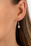Paparazzi "Little Lady Liberty" White Choker Necklace & Earring Set Paparazzi Jewelry