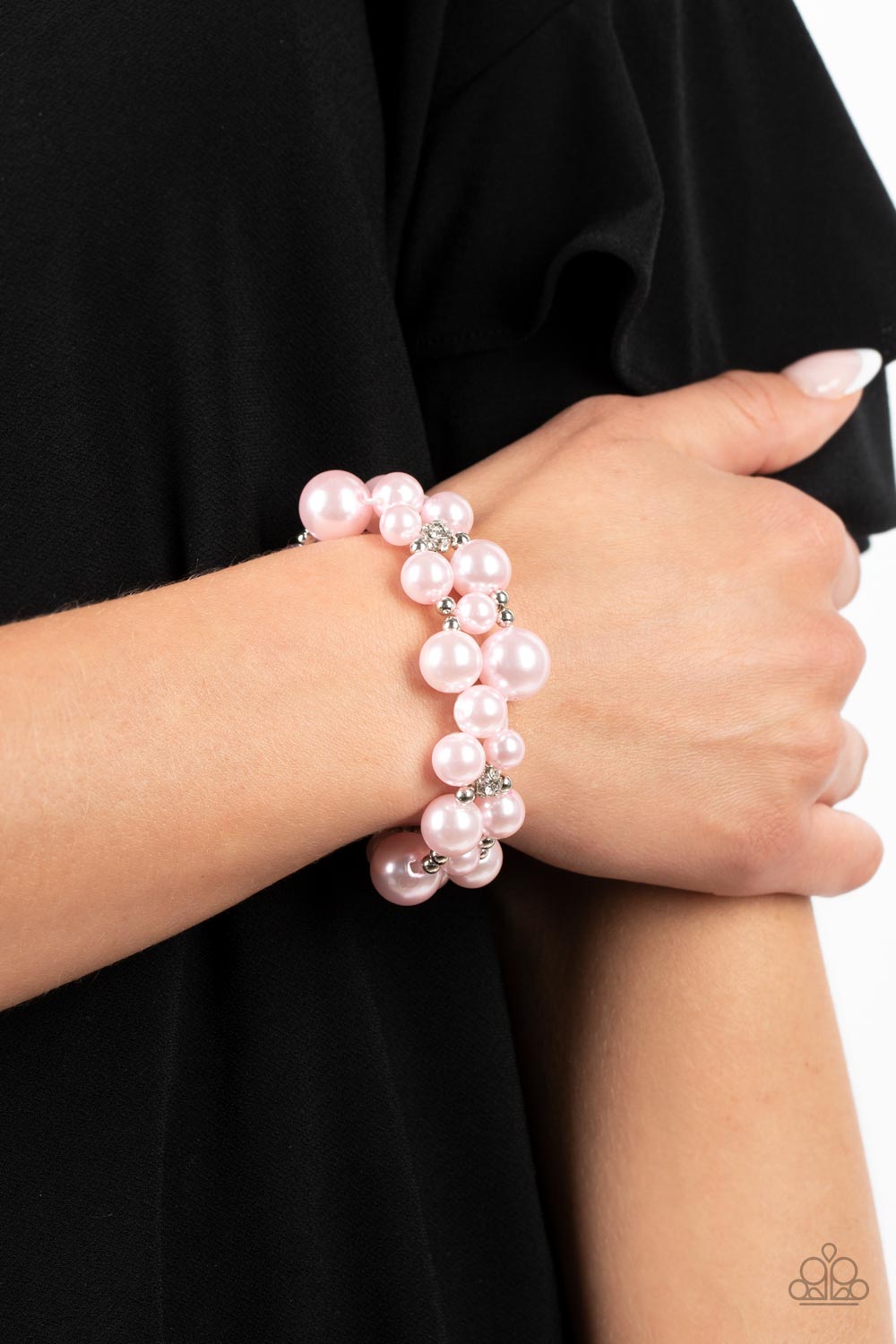 Paparazzi pink deals pearl bracelet