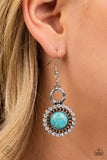 Paparazzi "Mojave Mogul" FASHION FIX Blue Earrings Paparazzi Jewelry