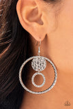 Paparazzi "Mojave Metal Art" Silver FASHION FIX Earrings Paparazzi Jewelry