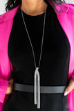 Paparazzi "Out Of The SWAY" White Necklace & Earring Set Paparazzi Jewelry