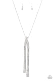 Paparazzi "Out Of The SWAY" White Necklace & Earring Set Paparazzi Jewelry