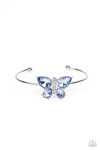 Paparazzi "Butterfly Beatitude" Blue Bracelet Paparazzi Jewelry