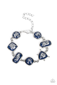 Paparazzi "Speckled Shimmer" Blue Bracelet Paparazzi Jewelry