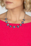 Paparazzi "Fleek and Flecked" Blue Necklace & Earring Set Paparazzi Jewelry