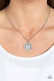 Paparazzi "Heart Full of Faith" White Necklace & Earring Set Paparazzi Jewelry