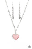 Paparazzi "Everlasting Endearment" Pink Necklace & Earring Set Paparazzi Jewelry