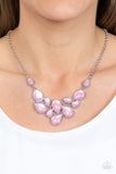 Paparazzi "Keeps GLOWING and GLOWING" Pink Necklace & Earring Set Paparazzi Jewelry