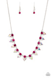 Paparazzi "Razor-Sharp Refinement" Pink Necklace & Earring Set Paparazzi Jewelry