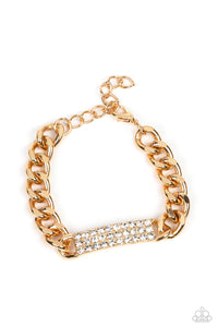 Paparazzi "Icy Impact" Gold Bracelet Paparazzi Jewelry