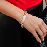 Paparazzi "Icy Impact" Gold Bracelet Paparazzi Jewelry