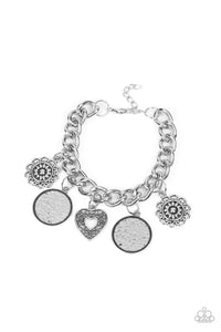 Paparazzi "Complete CHARM-ony" Silver Bracelet Paparazzi Jewelry