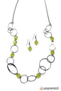Paparazzi "Today Is A New Day" Yellow Necklace & Earring Set Paparazzi Jewelry