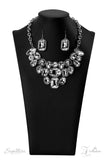 Paparazzi "The Tasha" White 2022 Zi Collection Necklace & Earring Set Paparazzi Jewelry