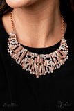 Paparazzi "The Deborah" Copper 2022 Zi Collection Necklace & Earring Set Paparazzi Jewelry