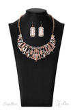 Paparazzi "The Deborah" Copper 2022 Zi Collection Necklace & Earring Set Paparazzi Jewelry