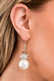 Paparazzi "Noble" White 2022 Zi Collection Necklace & Earring Set Paparazzi Jewelry