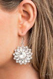 Paparazzi "Optimistic" White 2022 Zi Collection Necklace & Earring Set Paparazzi Jewelry