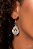 Paparazzi "Exquisite" White 2022 Zi Collection Necklace & Earring Set Paparazzi Jewelry