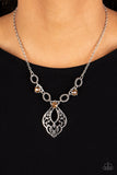 Paparazzi "Contemporary Connections" Brown Necklace & Earring Set Paparazzi Jewelry
