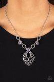 Paparazzi "Contemporary Connections" Purple Necklace & Earring Set Paparazzi Jewelry